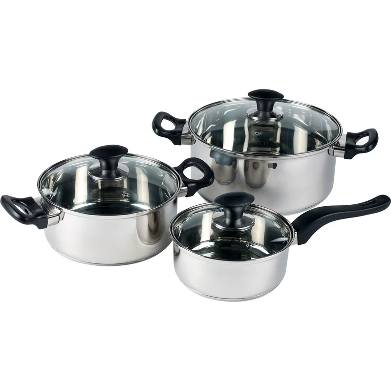 Funktion Grytset 6 delar, rostfritt stål | Matlagning > Kokkärl & Stekpannor > Grytset & Kastrullset | Bagaren och Kocken