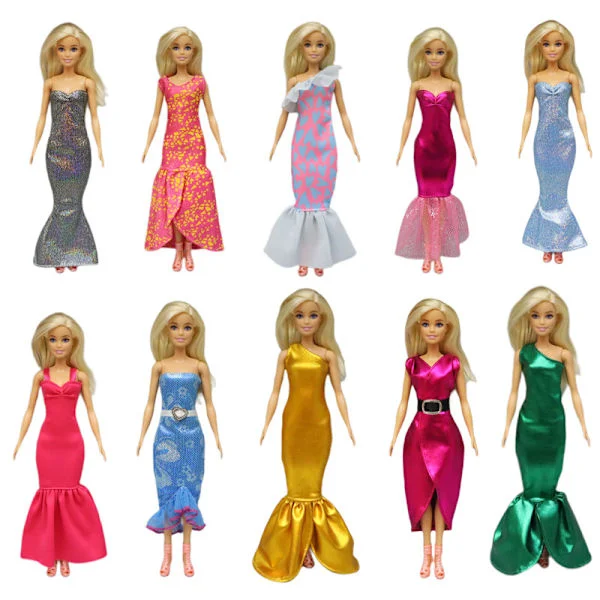 Barbie-klær, 10 stk Barbie-dukkeklær-FA-