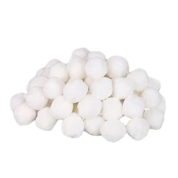 Baller for bassengfilter, baller for rengjøring av basseng, utstyr for rengjøring av svømmebasseng, filter for vannrensing, fiberballer, 500 g