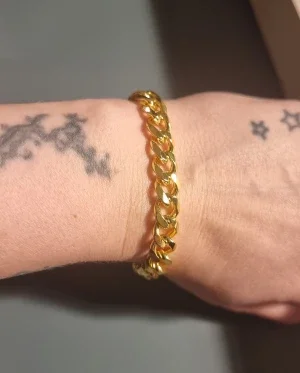 Guldpläterat armband