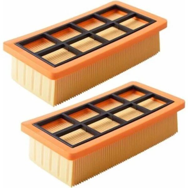Støvsugerfilter, 2 for Karcher støvsugerfilter. Rengjøringsfilter for tørr- og våtstøvsugere (med selvklebende stripe) for Karcher 6.415-95