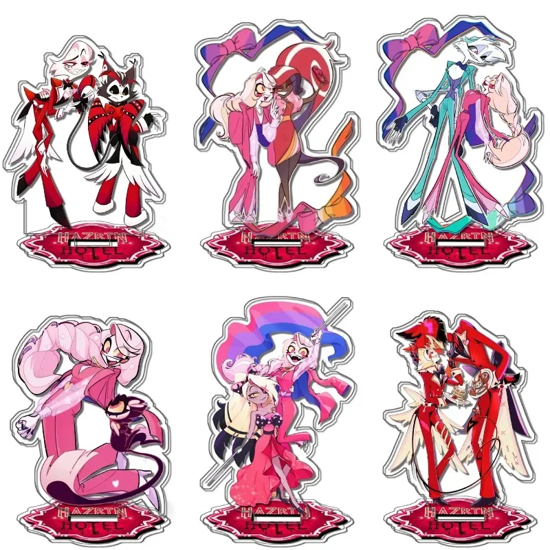 AliExpress - Pendentif en acrylique original fait main, mignon, dessin animé, anime, jouet, cadeau, pour Hazbin Hotel, Charlie, Lucifer, Alastor, Husk