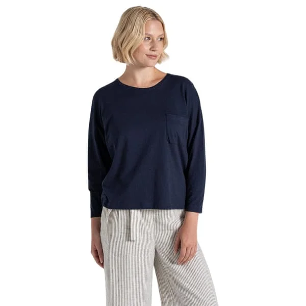 Craghoppers Dam Emere Långärmad T-shirt 10 UK Blå