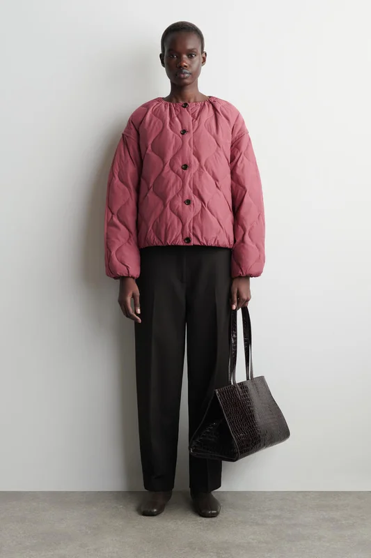 COS Gathered Quilted Down Jacket - Women