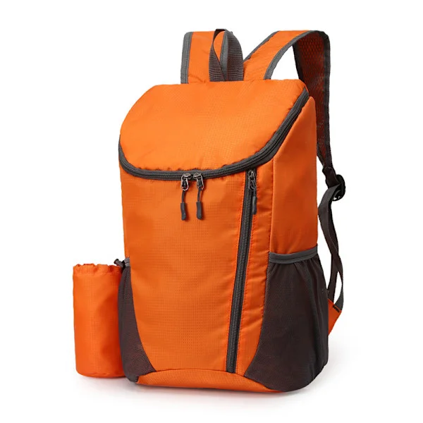 1 pc 20l Orange Lightweight Packable Backpack, Small Foldable Hiking Backpack Daypack For Travel Camping Outdoor Holiday