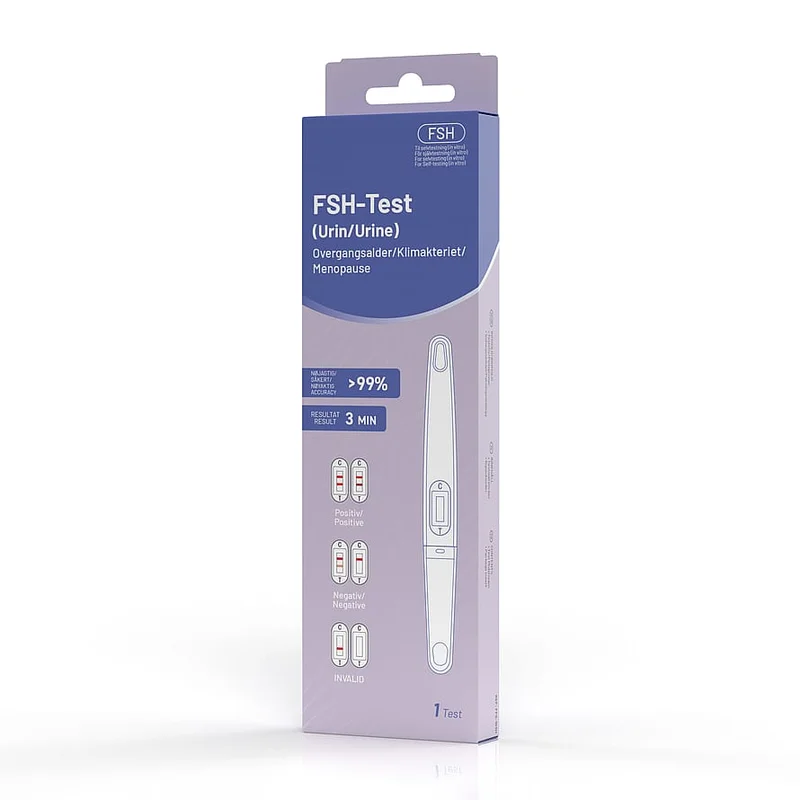 Nordic Tests FSH-Test Overgangsalder, Medicin & Pleje, Hjemmetests, Overgangsaldertests