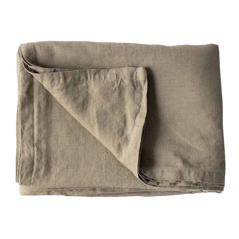 Tell me more Bordsduk i linne 145x330 cm, olive | Dukning & Servering > Textil > Duk | Bagaren och Kocken