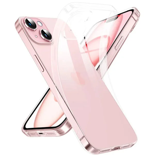 iPhone 15 Plus Transparent TPU Case - Extra Camera Protection iPhone 15 Plus iPhone 15 Plus