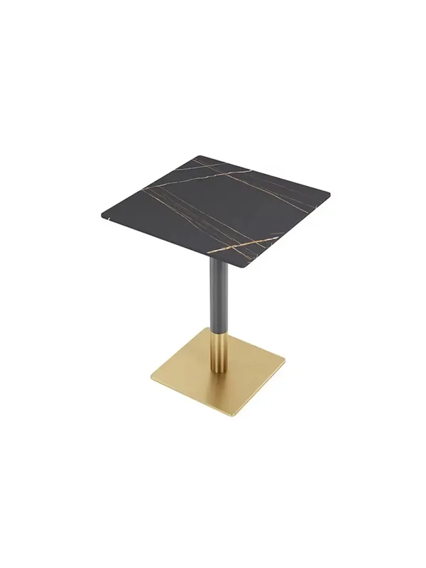 AliExpress - Gastronomiemöbel Esstisch Küchentisch Bistrotisch Sinterstein Schwarz-Gold, Deutsche Lagerware Y-HBJ-60F