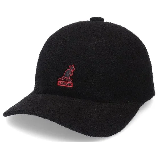 Kangol - Schwarz adjustable Cap - Bermuda Elastic Space Cap Black Adjustable @ Hatstore Schwarz S/M Bermuda-Gewebe