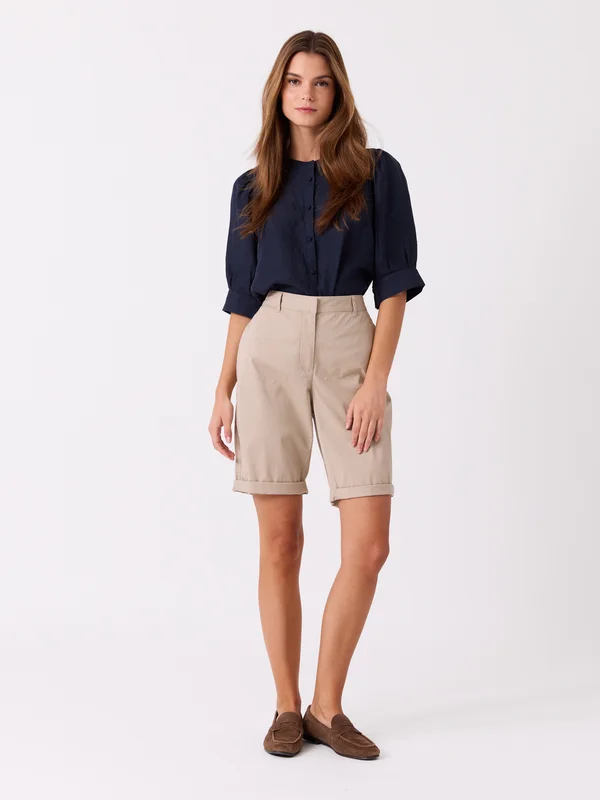 MATCH - Cerise shorts - Jean Paul - Str. L - Dame - Shorts - Beige - 98% bomull, 2% elastan
