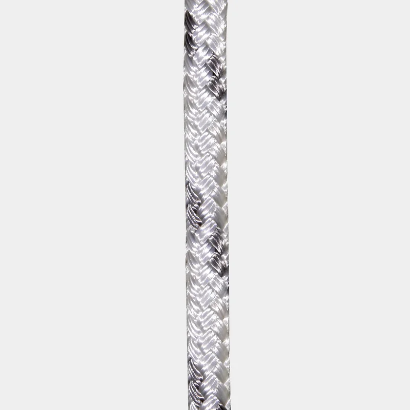 Tovværk i løbende meter NOCK Möja, polyester-kerne, 24-flettet polyester-kappe, hvid/grå, Ø6 mm