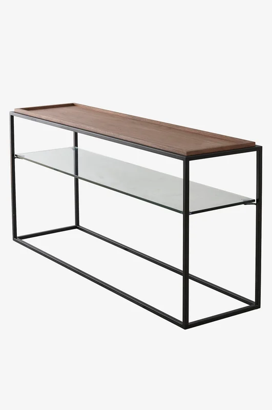 Jotex - Sideboard MDF - Järn - Glas Träfärgad OXBERG - Köp Skänkar & Sideboard hos Jotex