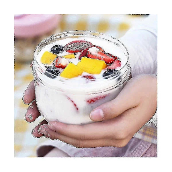 Overnight Oats Container with Lid and Spoon, 20oz Airtight Oatmeal Container Plastic Storage