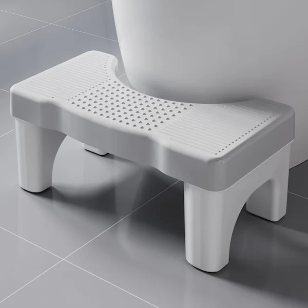 WC-jakkara, ulostejakkara, kannettava muovinen potta-jakkara aikuisille ja lapsille, liukumaton kylpyhuoneen askelma, ergonominen WC-jakkara kyykkyyn