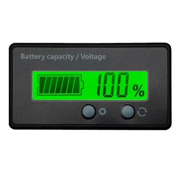 LED Digital Voltmeter Spændingsmåler Tester Syre Bly Lifepo4 Lithium Batteri 12V/24V/36V/48V Kapacitet