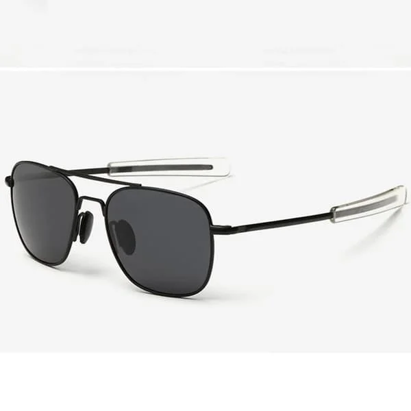 Mote Svart Amerikansk Hær MILITÆRE Polariserte Pilot Solbriller Herremerke American Optical Polariserte Solbriller Oculos De Sol