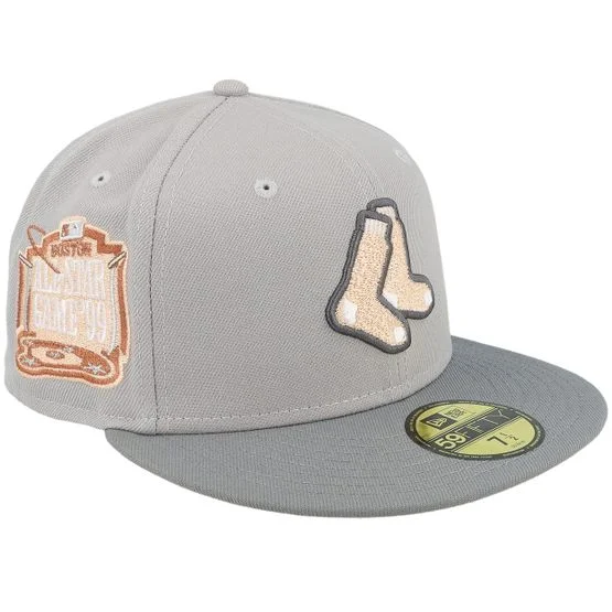 New Era - MLB Harmaa fitted Lippis - Boston Red Sox Hindsight 59FIFTY 99 All Star Game Grey/Peach Fitted @ Hatstore