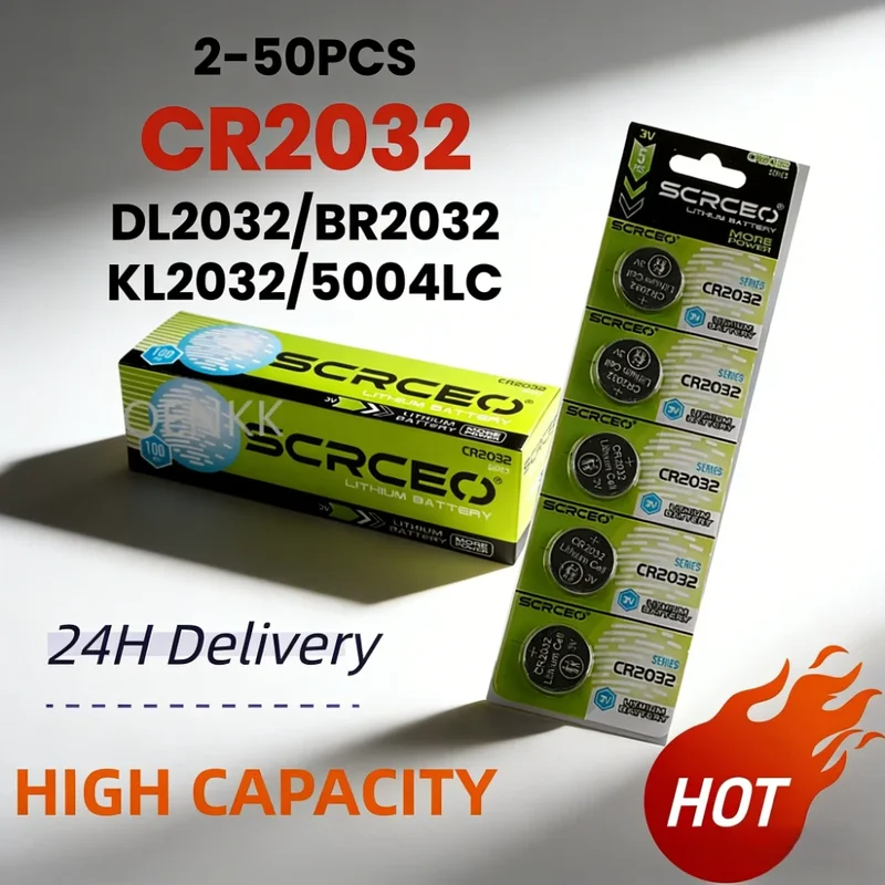 AliExpress - Neu: 2-60 Stück CR2032 3V Lithium-Batterie, CR 2032 Knopfbatterie für Uhren, Spielzeug, Taschenrechner, Autofernbedienungen