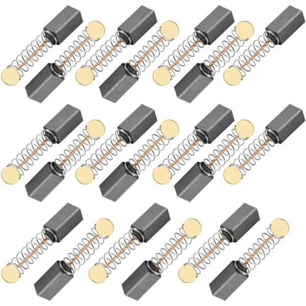 20 par kolborstar 5 x 5 x 13 mm för cirkelsågar. Borrmaskiner. Dammsugare. Motorcykelräder. Elverktyg Reservdel