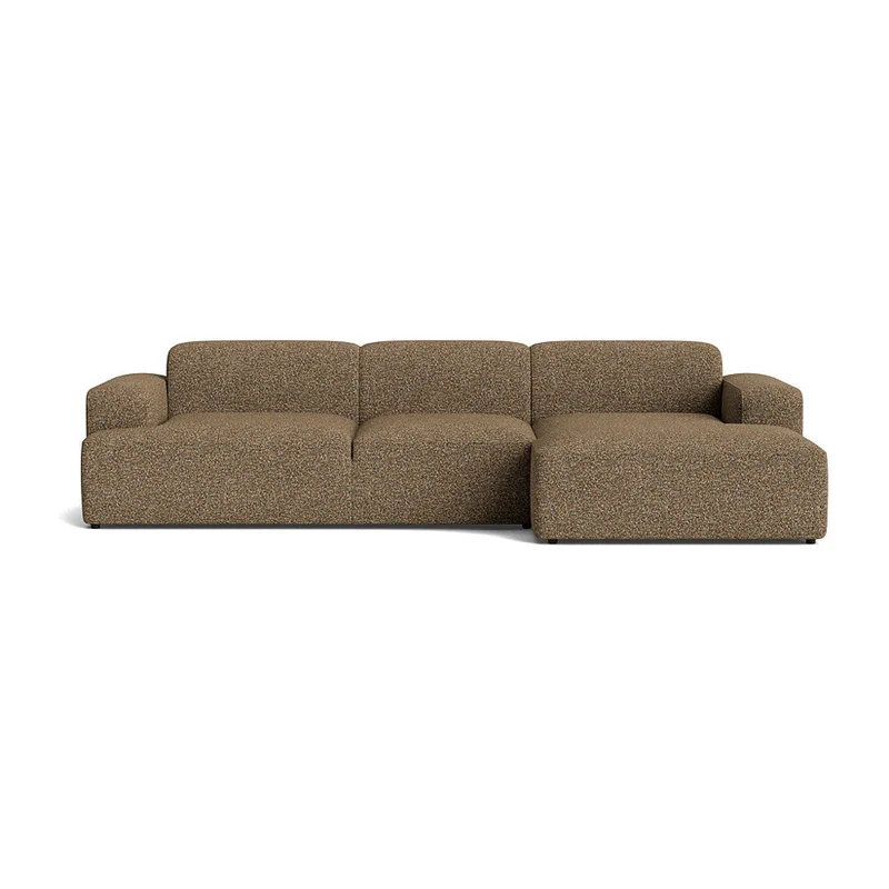Madrid XL chaiselong sofa højrevendt - Adventure Grøn Orange - 317x101x75 - Sofa, chaiselong