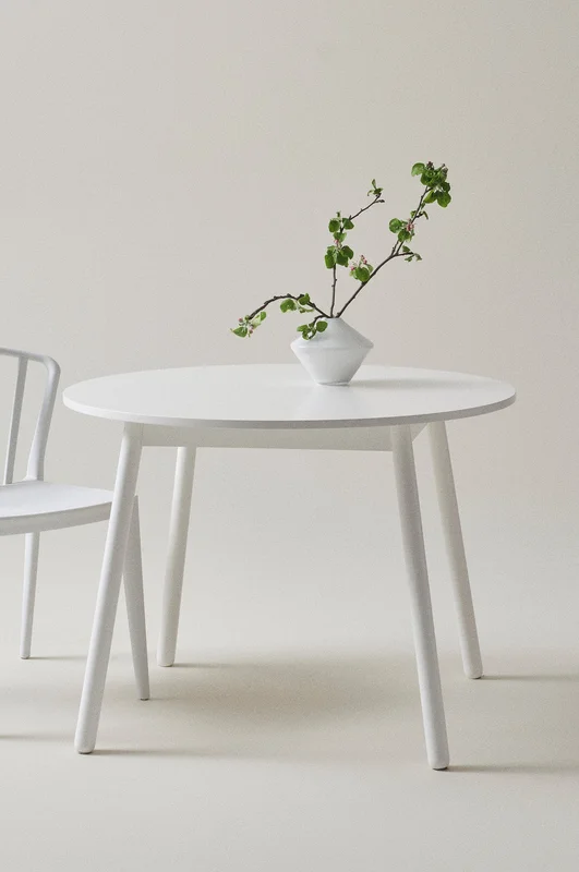 Jotex - Eettafel ø 100 Cm Wit Wit - KINNA - Koop Eettafels bij Jotex