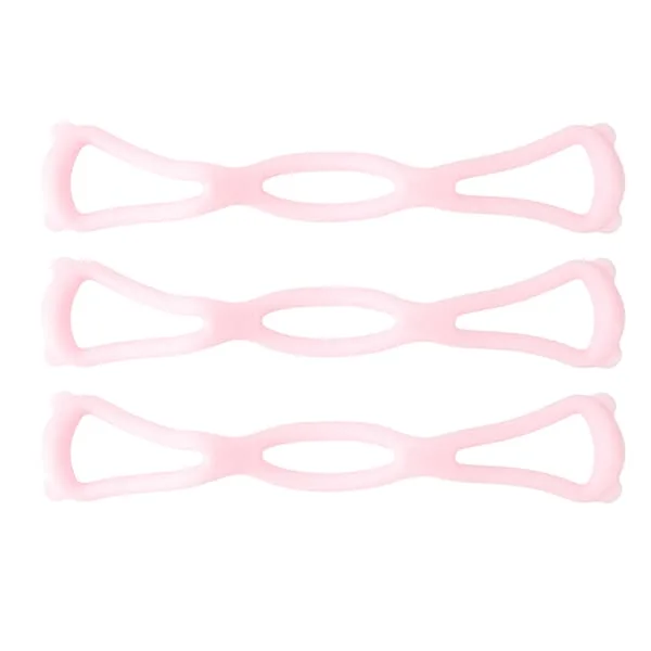 3 stk Figur 8 Motstandsbånd Elastisk Bånd Åpen Skulderstrekker Arm Rygg Trening Elastiske Bånd Rosa