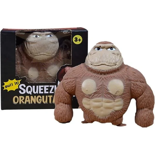 Elastiske apeleker, Splat Monkey Stress Relief Toy, Squeeze Monkey Splat Toys, Stress Relief Fidget Toys Stress Squeeze Gorilla Toys
