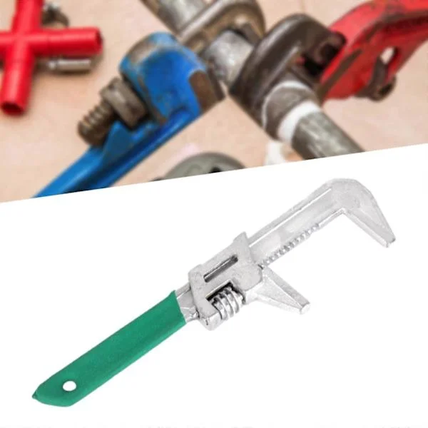 F-type justerbar skiftenøkkel, justerbar fastnøkkel, universalrørtang, bredåpningsnøkkel rettvinklet fastnøkkel for prosjekt 75mmx280mm