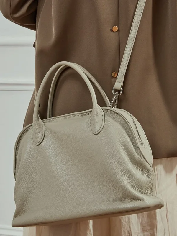 AliExpress - Echtes Leder Luxus Designer Damen Handtasche Vintage Schultertasche Crossbody Arbeitstasche Vielseitige Muschelform Große Kapazität