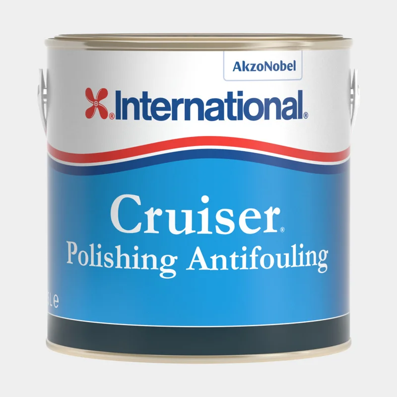 Selbstpolierendes kupferbasiertes Antifouling International Cruiser Polishing Antifouling, 0.75 Liter - Weiß - Boot