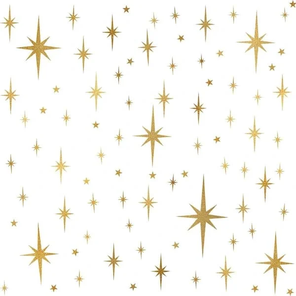 Retro Starburst Väggdekaler Stjärna Väggklistermärken Dekaler Geometrisk Väggdekor Modern Barnrumsinredning Skala och Fäst Stjärnor_tfrf