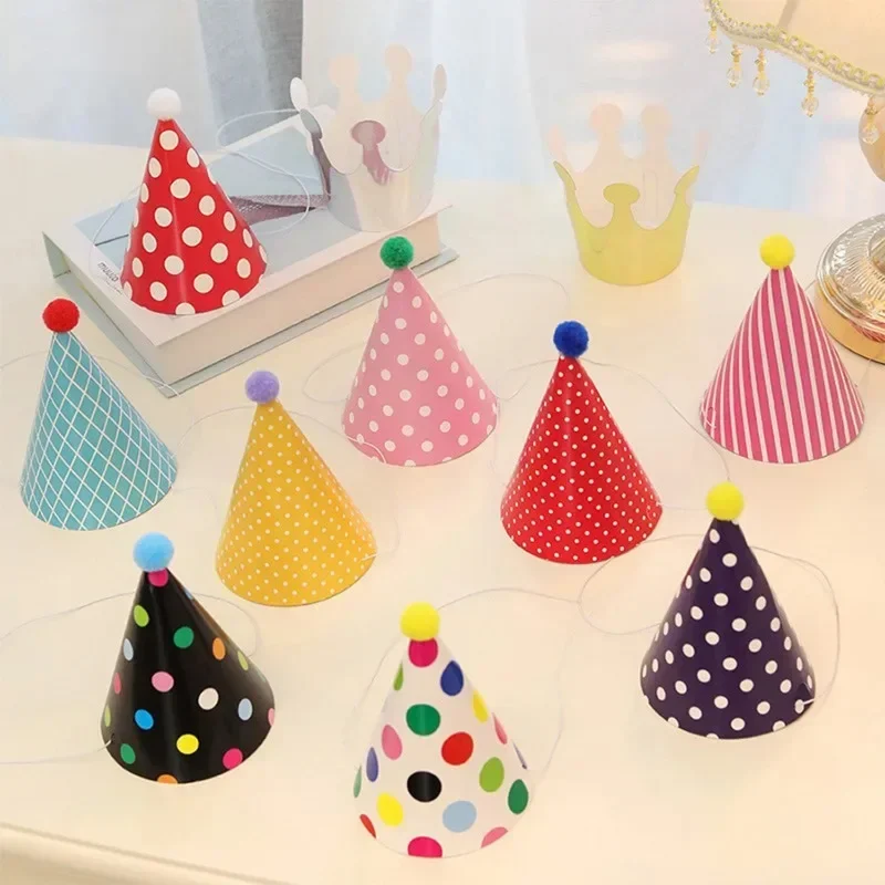 AliExpress - Chapeau trompette pour fête d'anniversaire, 11 pièces, couleur mignonne, fils, fille, chapeau d'anniversaire pour enfant, chapeau de fête
