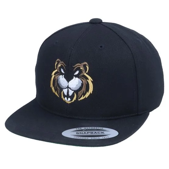 Kiddo Cap - Schwarz snapback Cap - Kids Beaver Black Snapback @ Hatstore