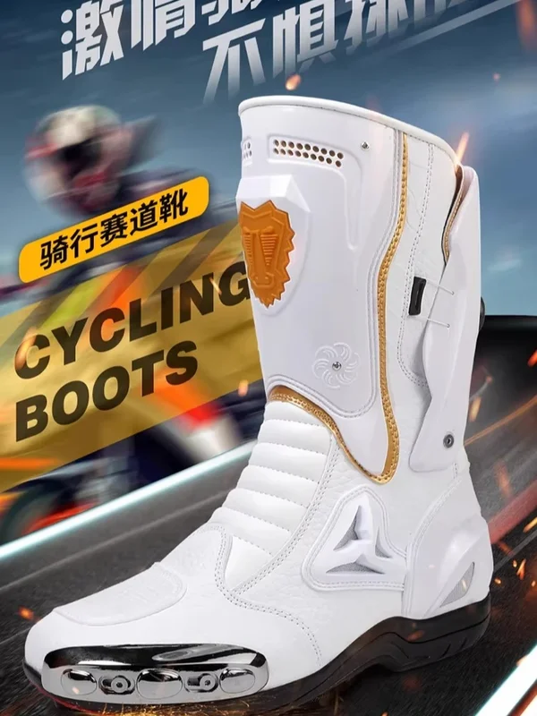 AliExpress - Bottes de motocross imperméables, bottes de moto tout-terrain avec embout acier, certifiées CE, pour homme