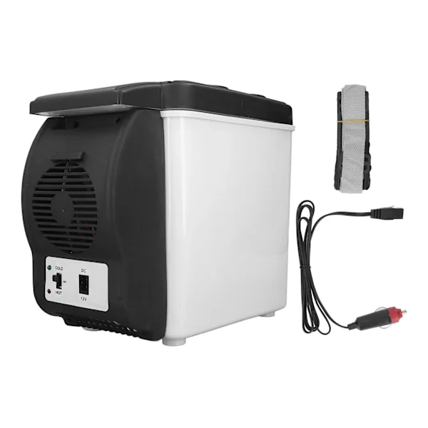 Mini Kylskåp för Resor och Hemmabruk, Portabelt Kompakt Kylskåp med Dubbel Funktion Kylning och Värmning, 12V Bilkylskåp med