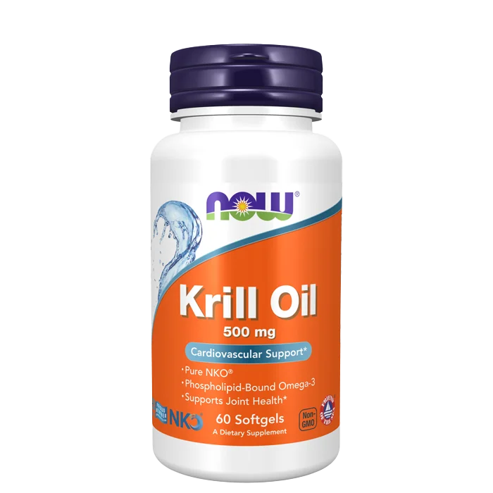 Now Foods Krillolje 500 mg 60 softgelkapslar