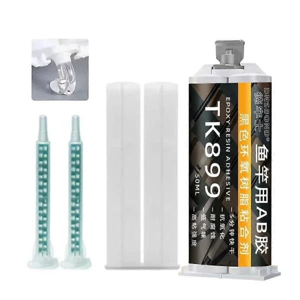 Klar Epoxylim för Fiskespö - AB Lim, 50ml, Reparationssats