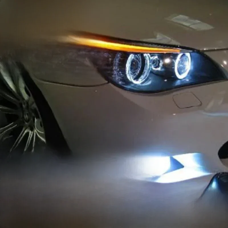 AliExpress - 120W 6000K blanc H8 LED Angel Eyes anneau marqueur ampoules pour BMW série 5 E60 E61 LCI xénon phare 2008-2010