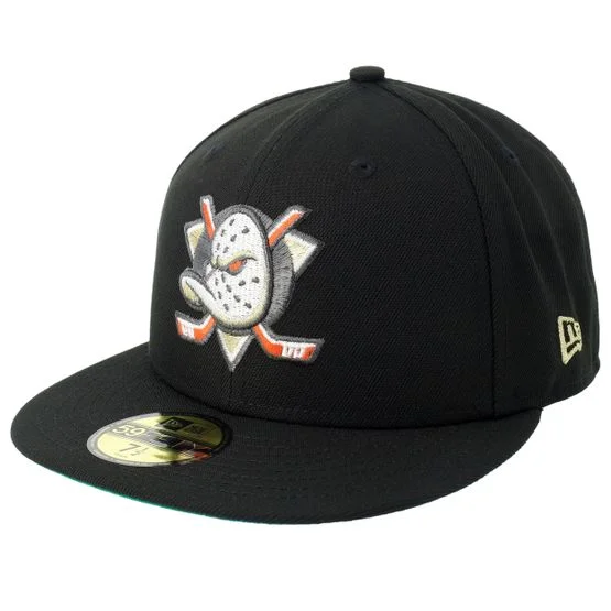 New Era - Hatstore Exclusive x Anaheim Ducks 59FIFTY Black Fitted Fitted Black Cap - NHL @ Hatstore