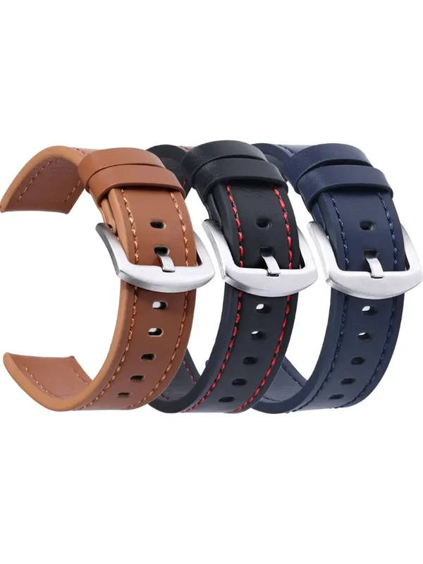 AliExpress - 20mm 22mm Armband für Samsung Galaxy Watch 4 44mm 40mm 5 Pro Active 2 Gear S3 Leder Correa Armband für Amazfit GTS/2/2E/GTS2