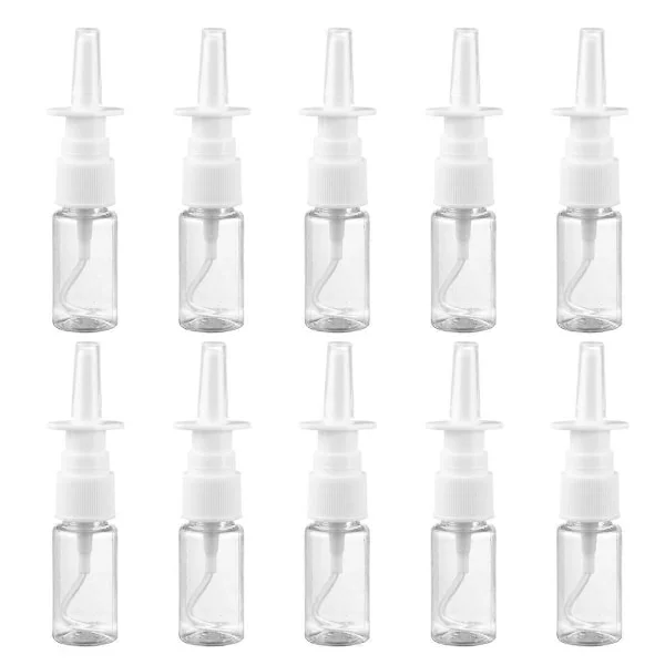 20 st 10 ml Förtjockad Sprayflaska Nässprayflaska Direkt Sprayflaska PET Transparent Plastflaska Bärbar Sprayflaska för Resor Utomhus