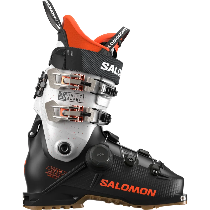 Salomon - Alpinskischuhe Shift Alpha BOA 110 - Black / Orange Tiger - 24/24.5