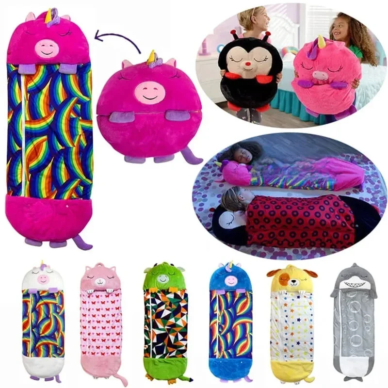 AliExpress - Kinder Cartoon Schlafsack Kinder Tier Weiche Faule Sleep Baby Plüsch Puppe Kissen Schlaf Sack für Jungen Mädchen Geburtstag Geschenk