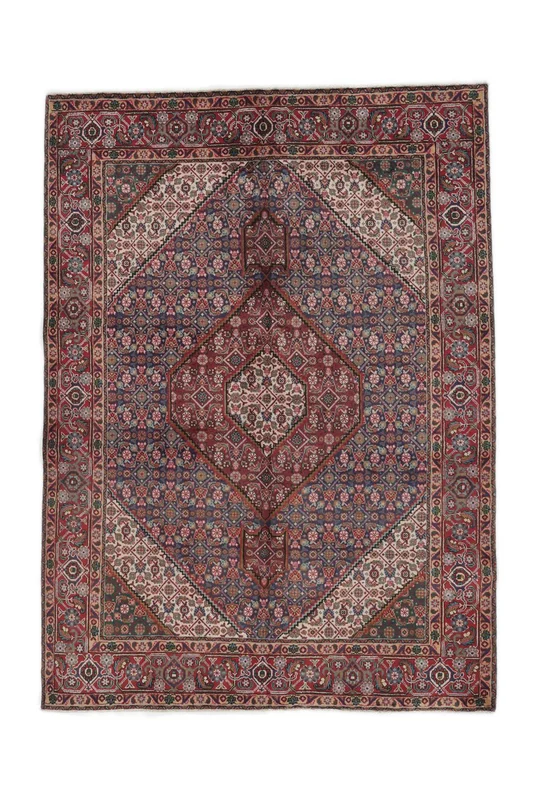 Orientalisk Tabriz Matta 202X277 Mörkröd/Svart Ull
