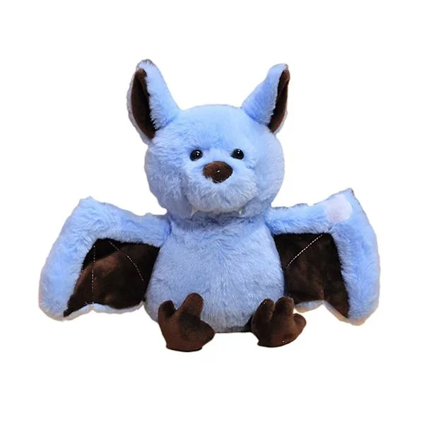 Soft Bat Toys Wild Animal Dark Elf Plush Dolls for Kids Baby Christmas Blue Blue