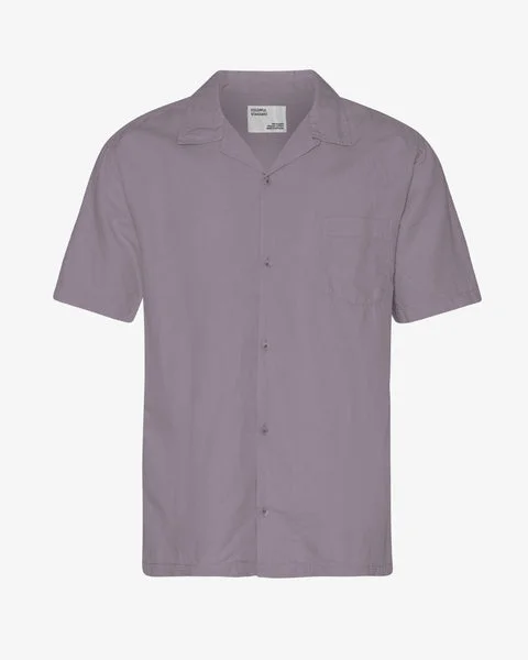 Linen Short Sleeved Shirt - Purple Haze - 2XL
