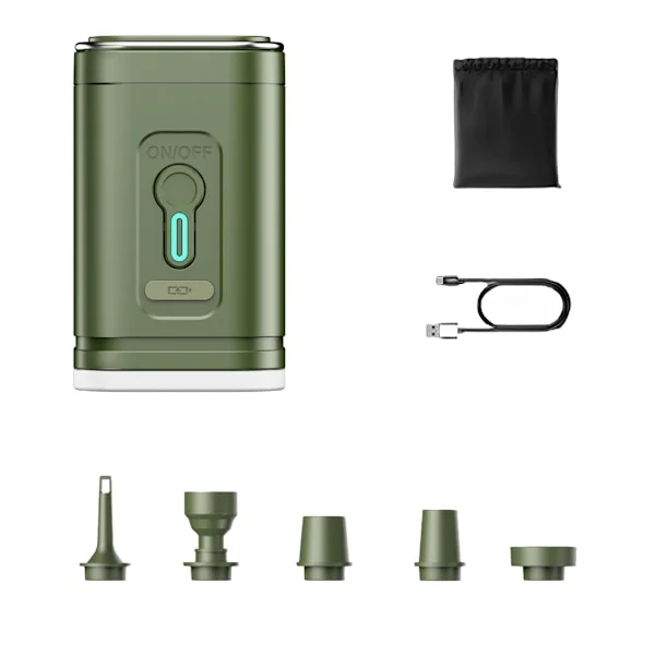 Genopladelige elektriske pumper med campinglys Luftpumper til oppustelige ting