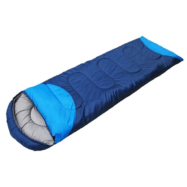 Camping Sovsäck Enkelsöm 4 Säsonger Universal Utomhusresor Andningsbar Varm Utrustning Medium Cyan 1.35