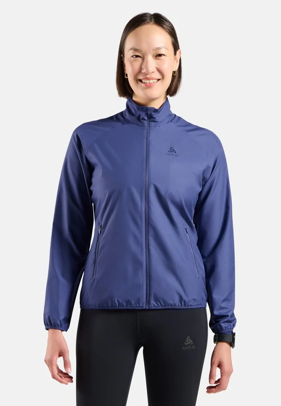 Odlo Women's Essential Light Running Jacket, XS, purple